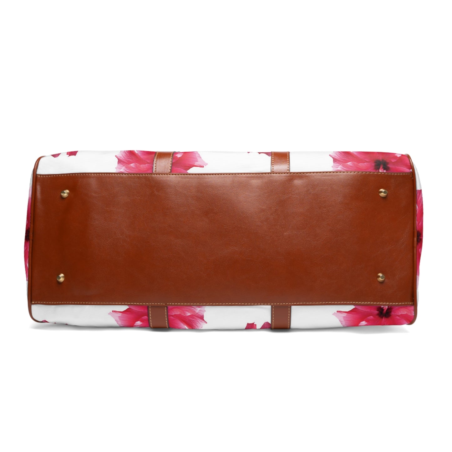 Tropical Waterproof Travel Bag - Perfect for Beach Getaways / Real Pink Hibiscus