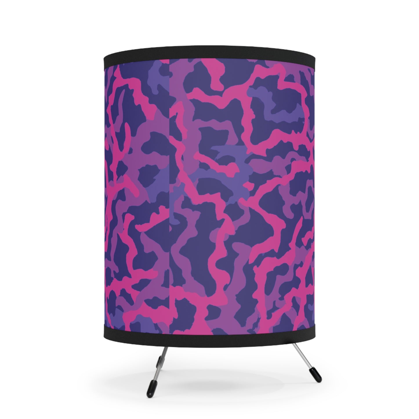 Coral Threads/Heatwave Tripod Lamp with Artistic High-Res Shade - Perfect for Home Décor