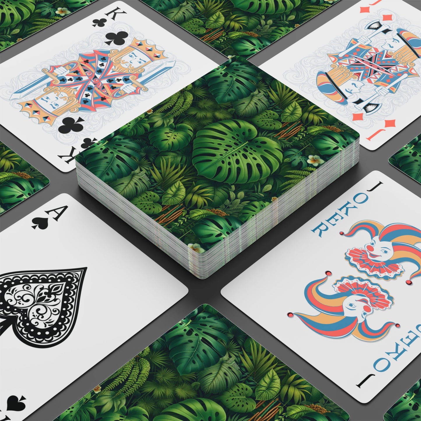 Poker Playing Cards - Rainforest Greenery