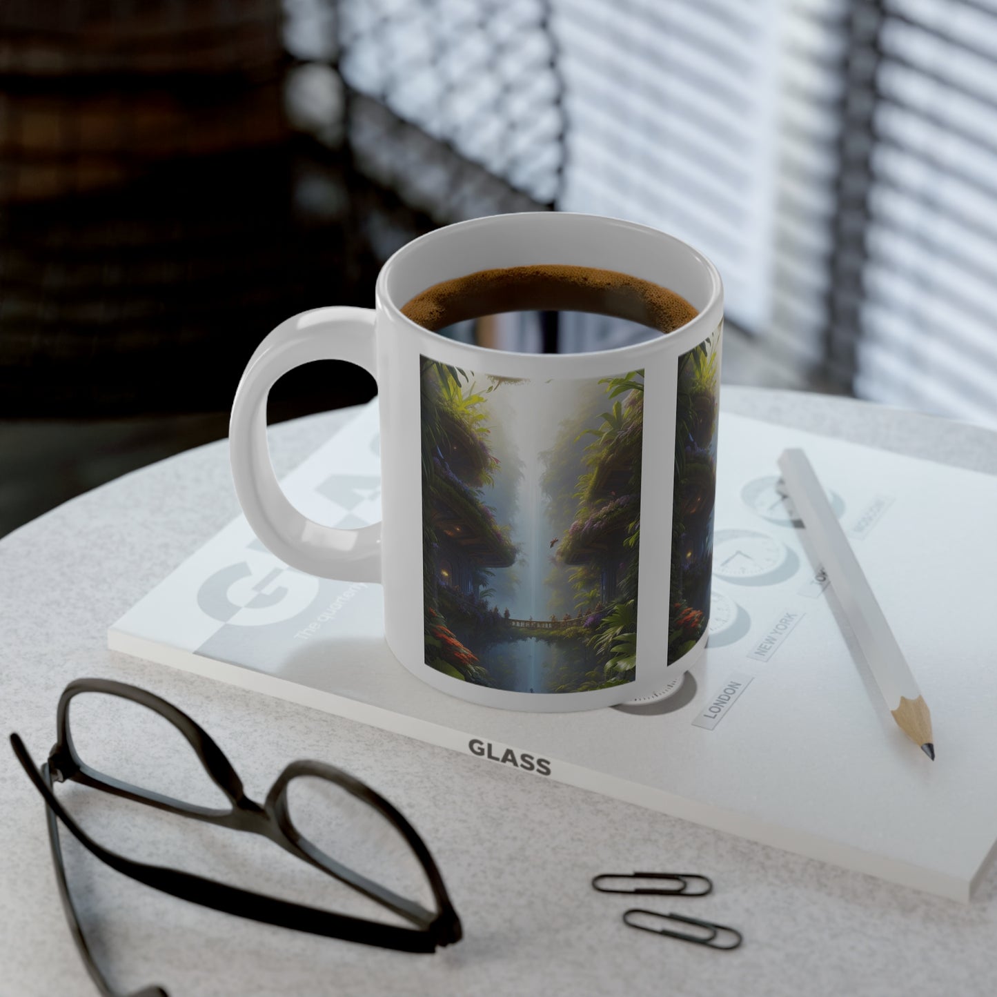 Jumbo Mug, 20oz, Rainforest Home | Tropical Coffee Cup