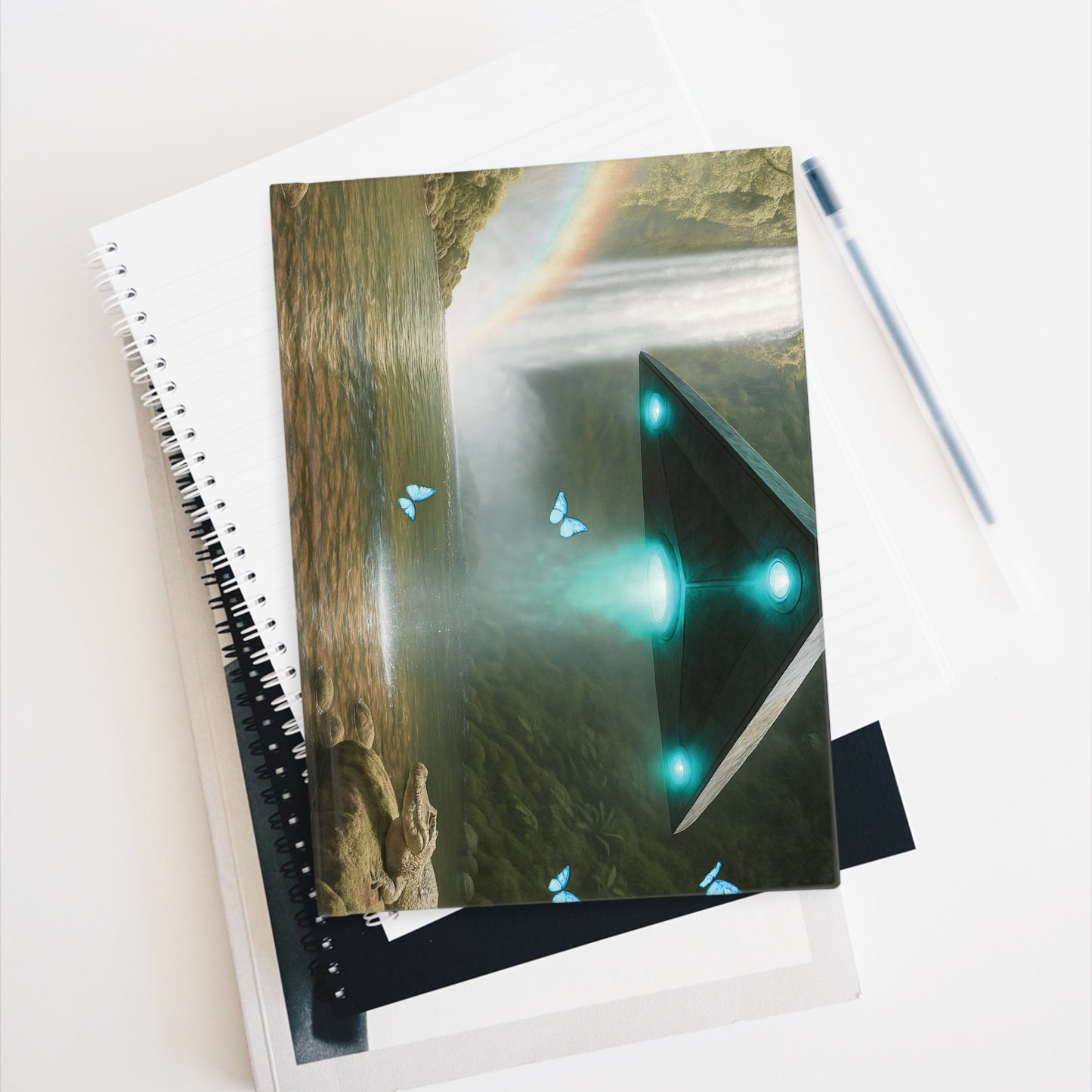 UFO and Waterfall Journal - 5" x 7"