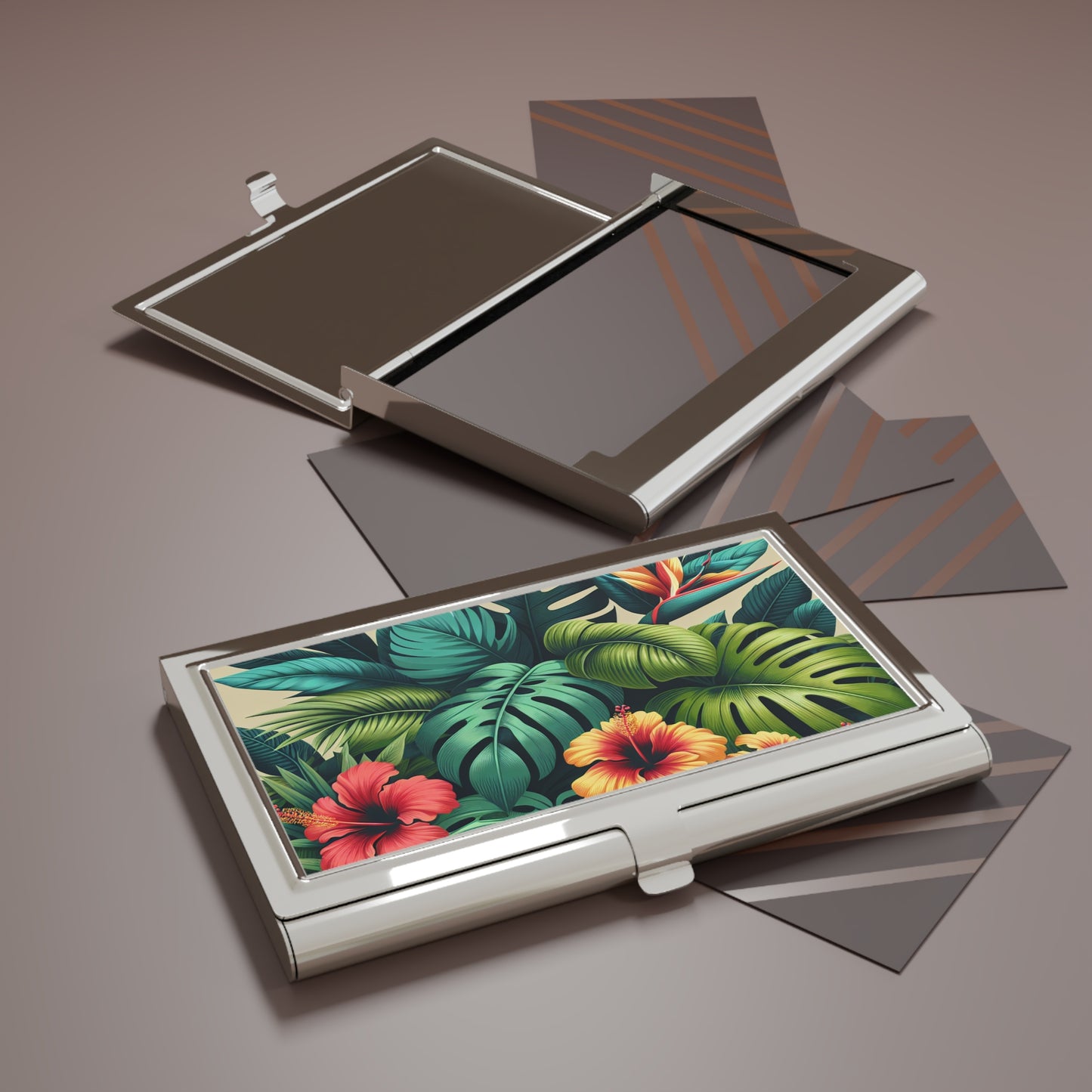 Exotic Flora Business Card Holder