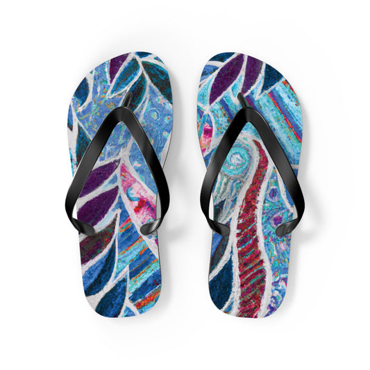 Flip Flops - Amazon Whimsy, Blue