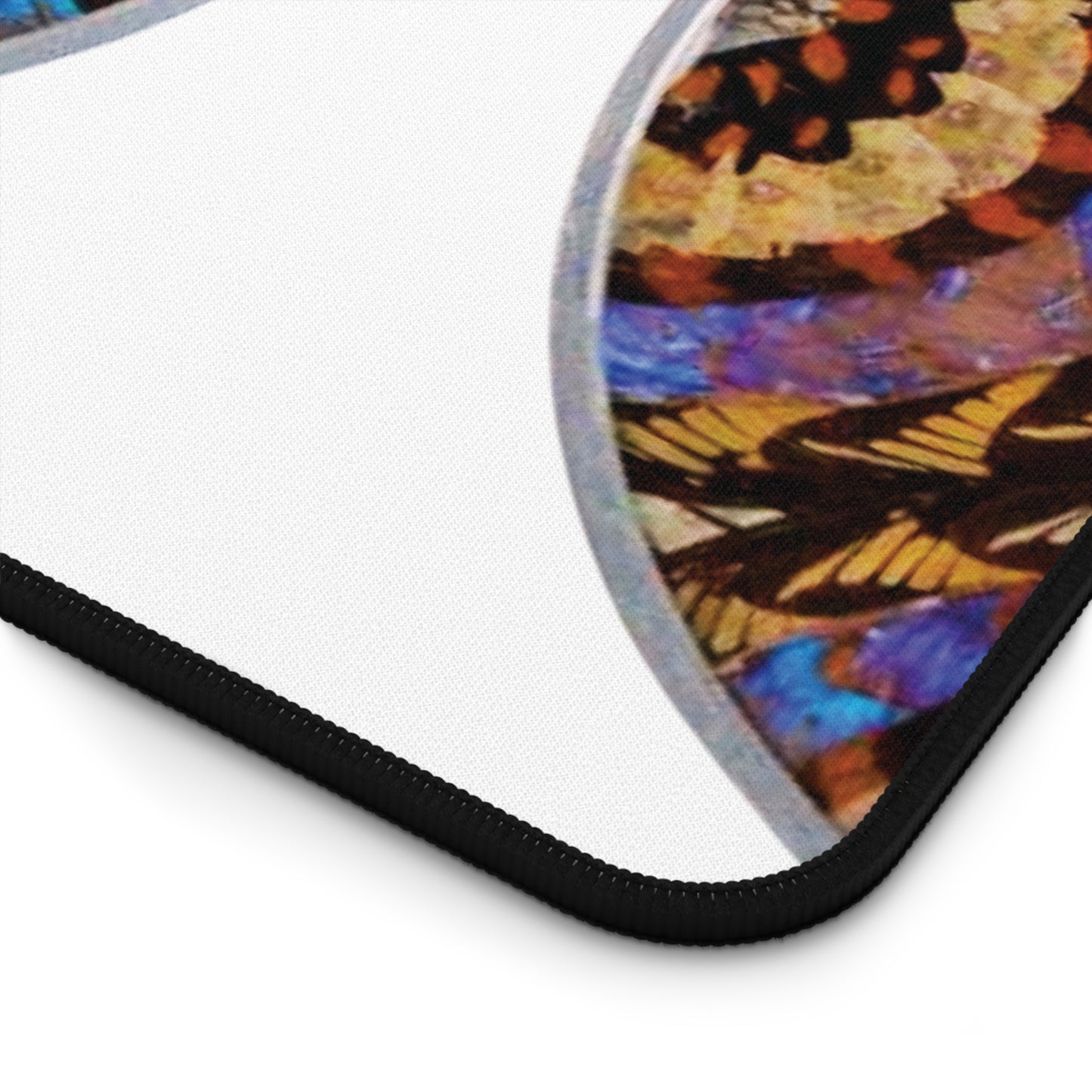 Tropical Mouse Pad/Desk Mat, 3 Sizes - Rainforest Design, Perfect for Home Office / Real Butterfly Wing Art