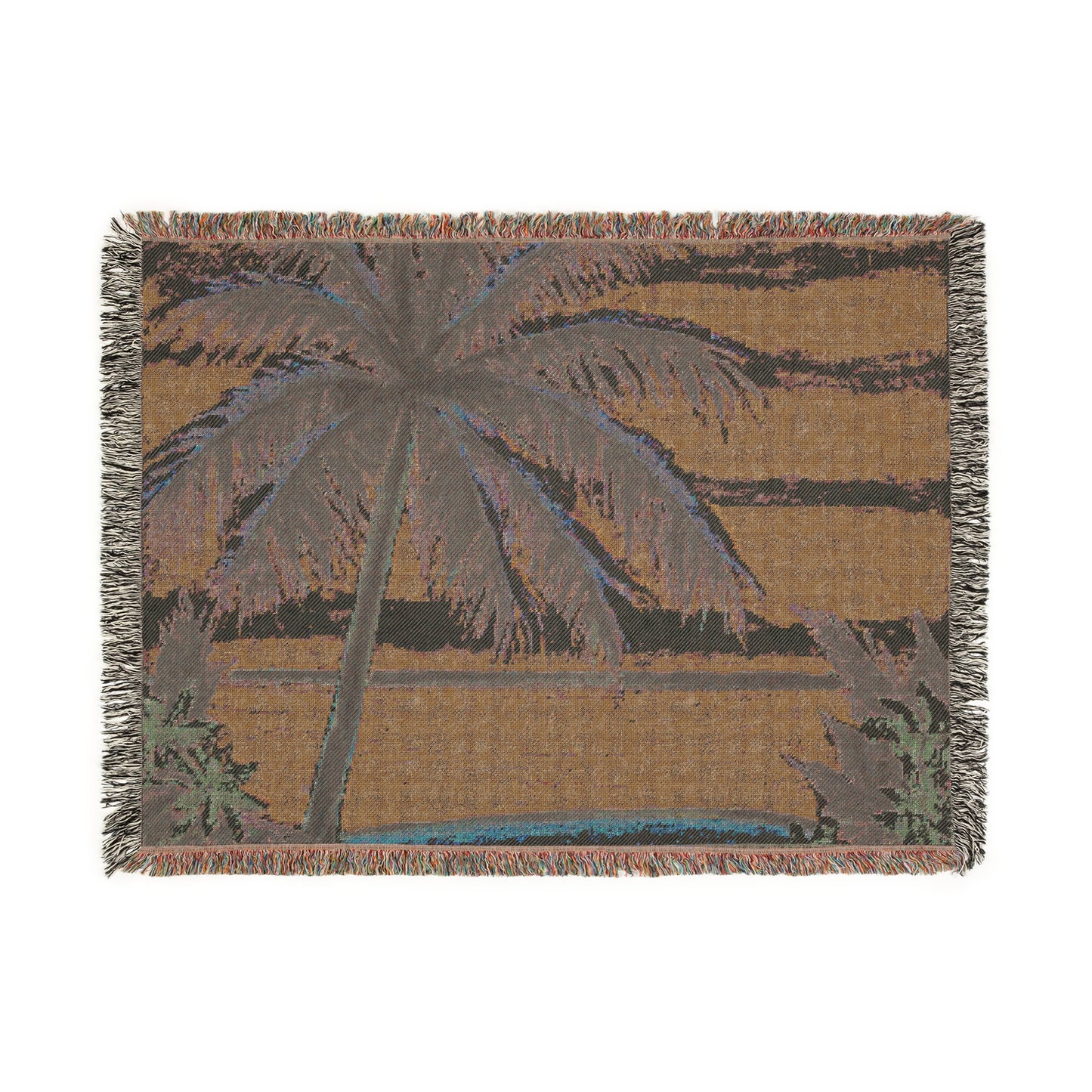 Woven Blanket, 3 Sizes - Tropical Home Decor / Calm Beach