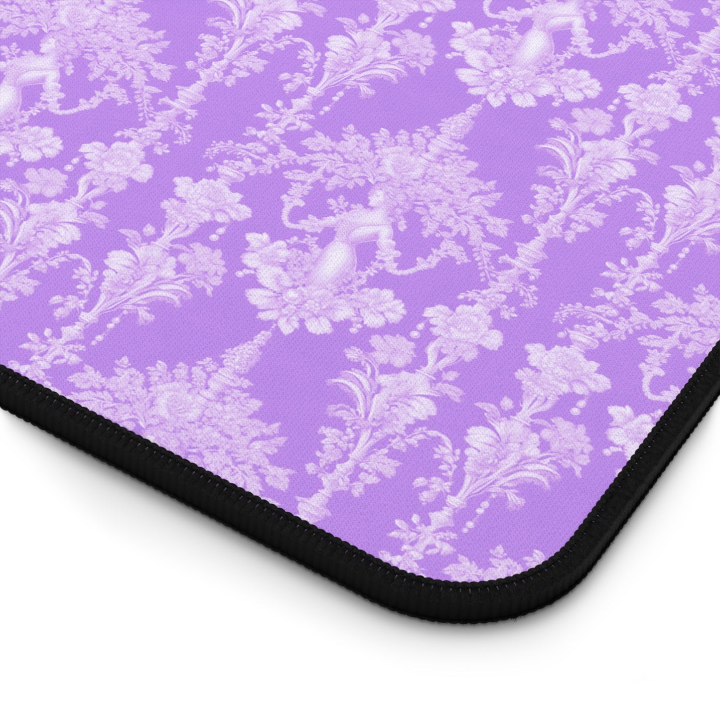 Tropical Mouse Pad/Desk Mat, 3 Sizes - Perfect for Home Office / Pearl Lady Toile, Lavender