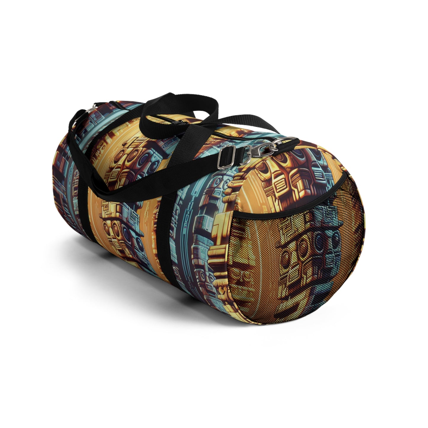 Tropical Tiki Culture Duffel Bag - Perfect for Travel and Gym / Techno Tiki Totems