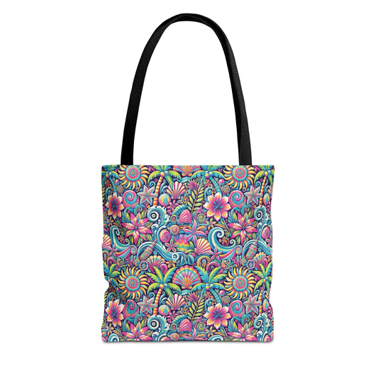 Happy Tropics/Repeat Tote Bag - 3 Sizes