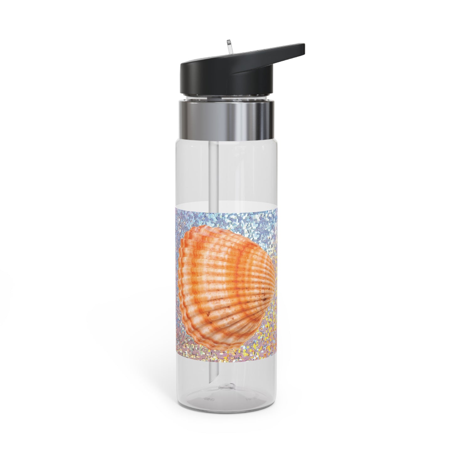 Tropical 20oz Tritan Sport Water Bottle - Leakproof, Lightweight, BPA-Free /Disco Orange Scallop