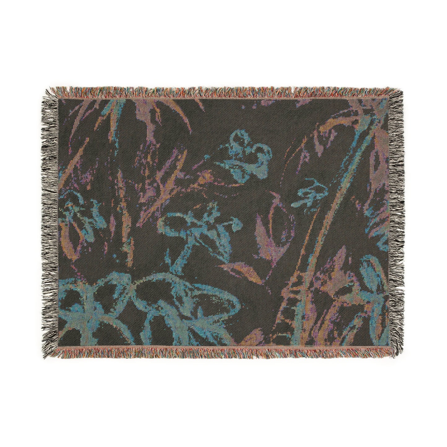 Woven Blanket, 3 Sizes - Tropical Home Decor / Tropical Doodles, Yellow