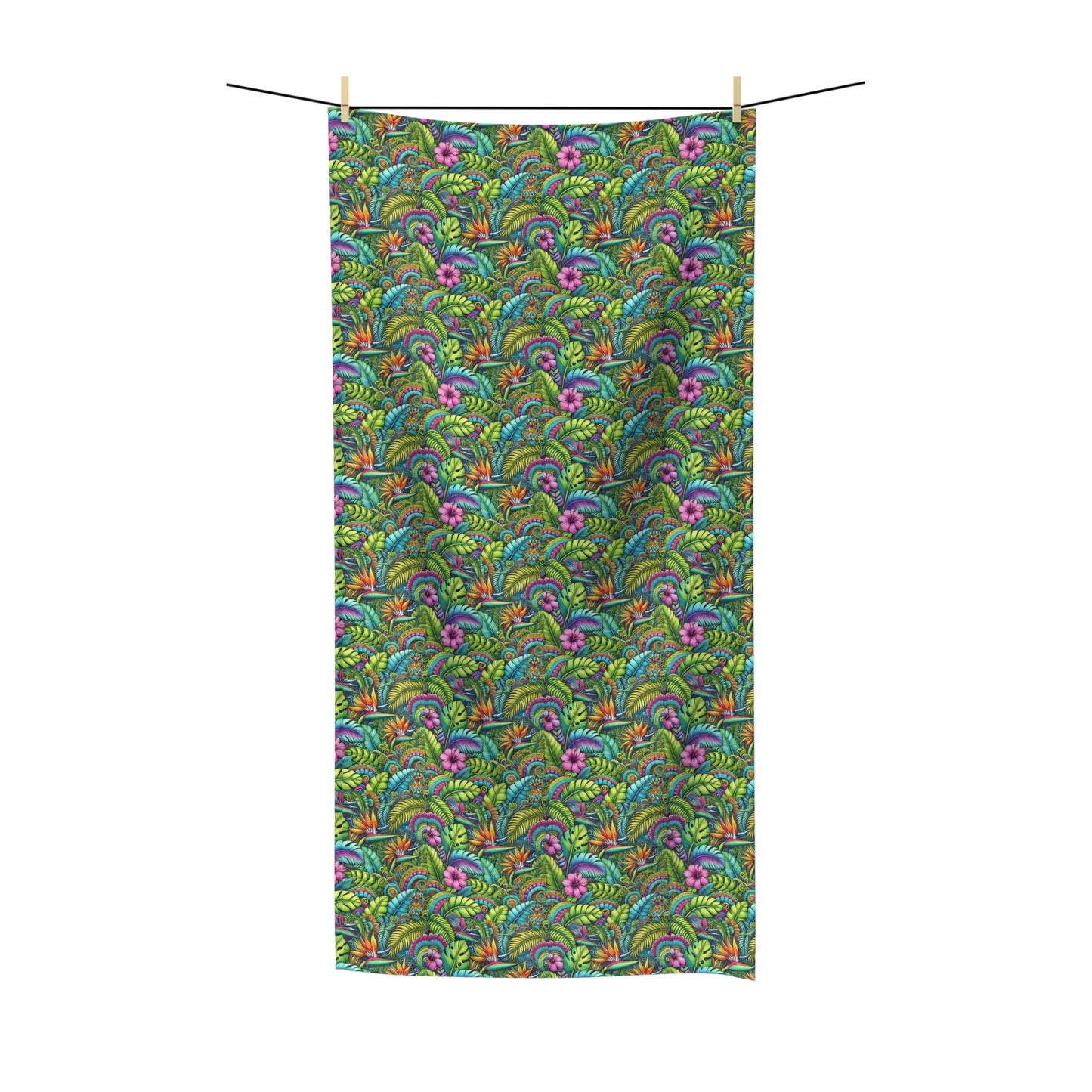 Rainforest Blooms Polycotton Towel