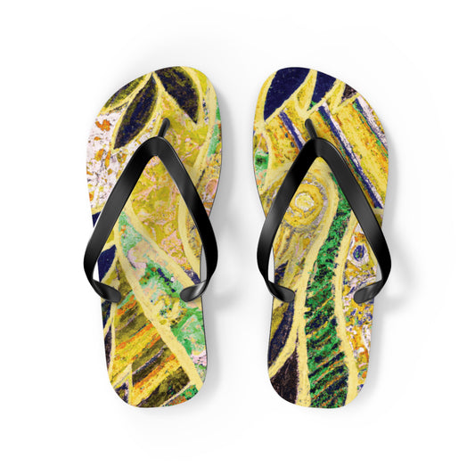 Flip Flops - Amazon Whimsy, Yellow