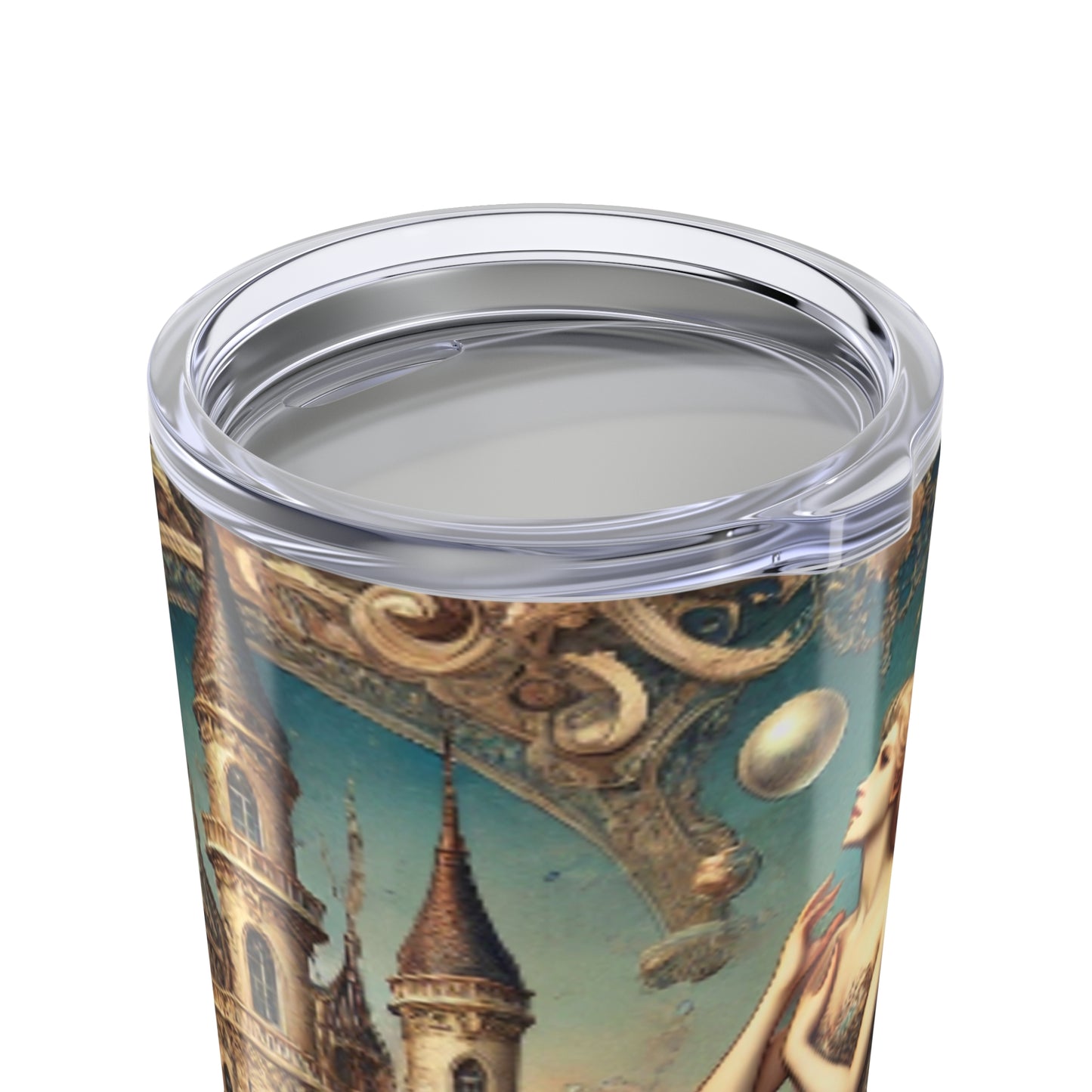 20oz Tropical Glossy Tumbler, Stainless Steel / Mermaid Royale