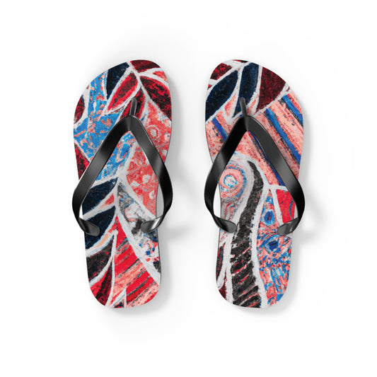 Flip Flops - Amazon Whimsy, Red