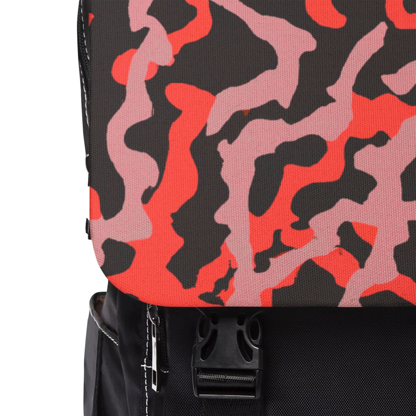 Coral Threads/Red Casual Backpack - Perfect for Everyday Adventures