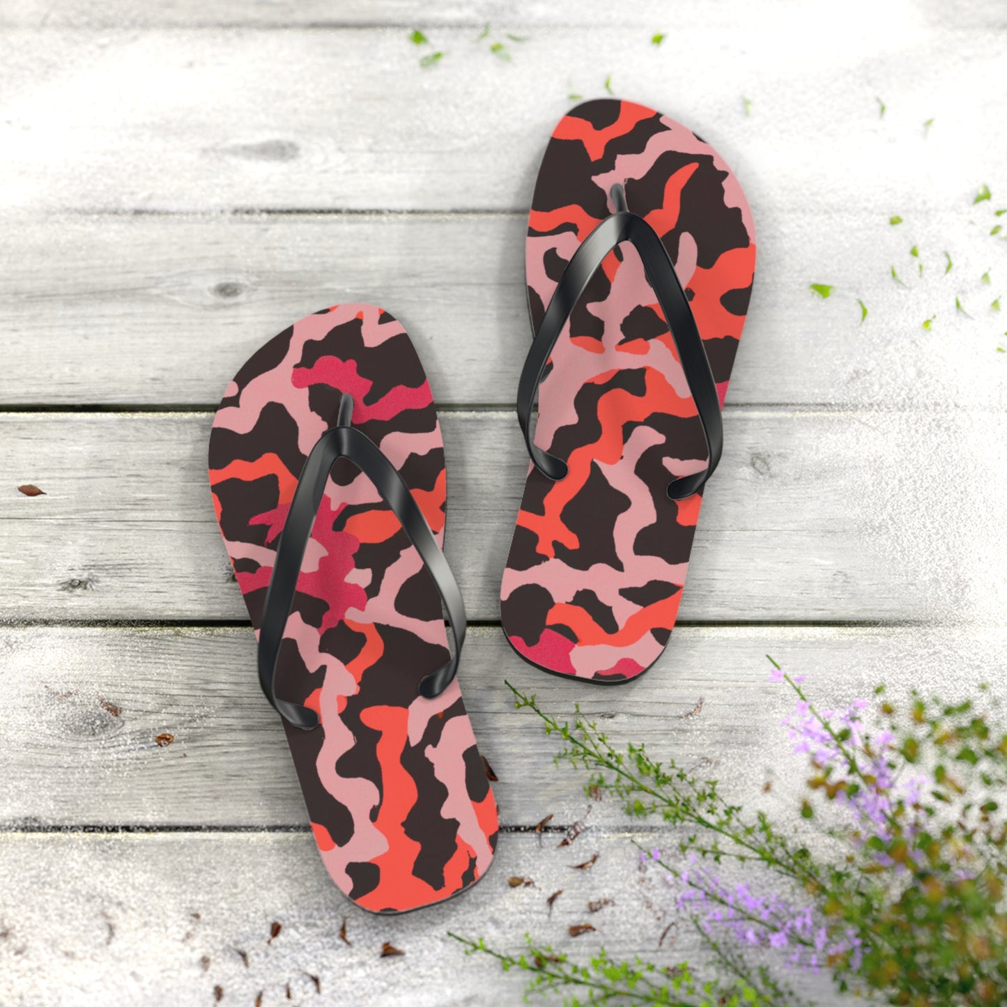 Flip Flops - Coral Threads/Red