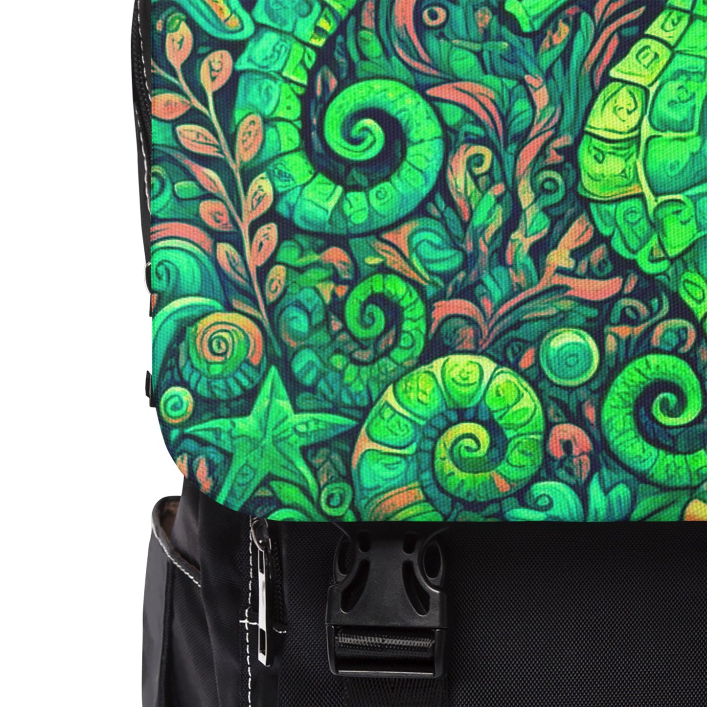 Seahorse Trio/Hot Lime Casual Backpack - Perfect for Everyday Adventures