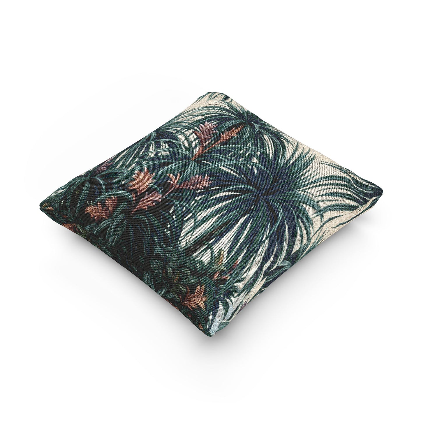 Woven Pillow, 17"W x 18"L ~ Tiny Palm Island