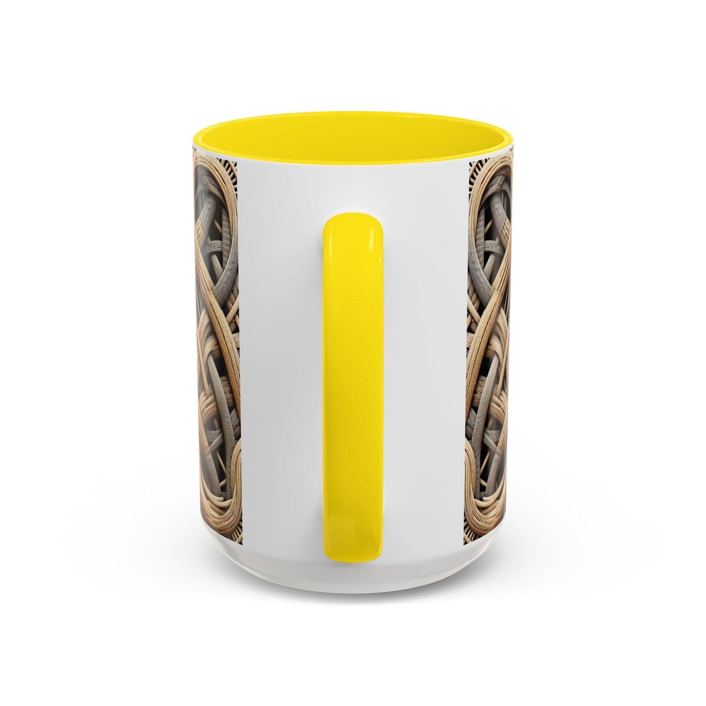 Accent Coffee Mug (11, 15oz), 8 Colors - Beach Wicker