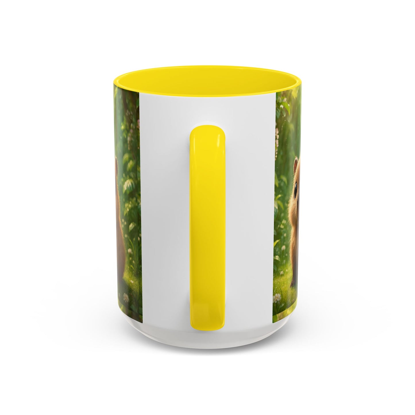 Accent Color Coffee Mug (11, 15oz), 8 Colors - Baby Capybara