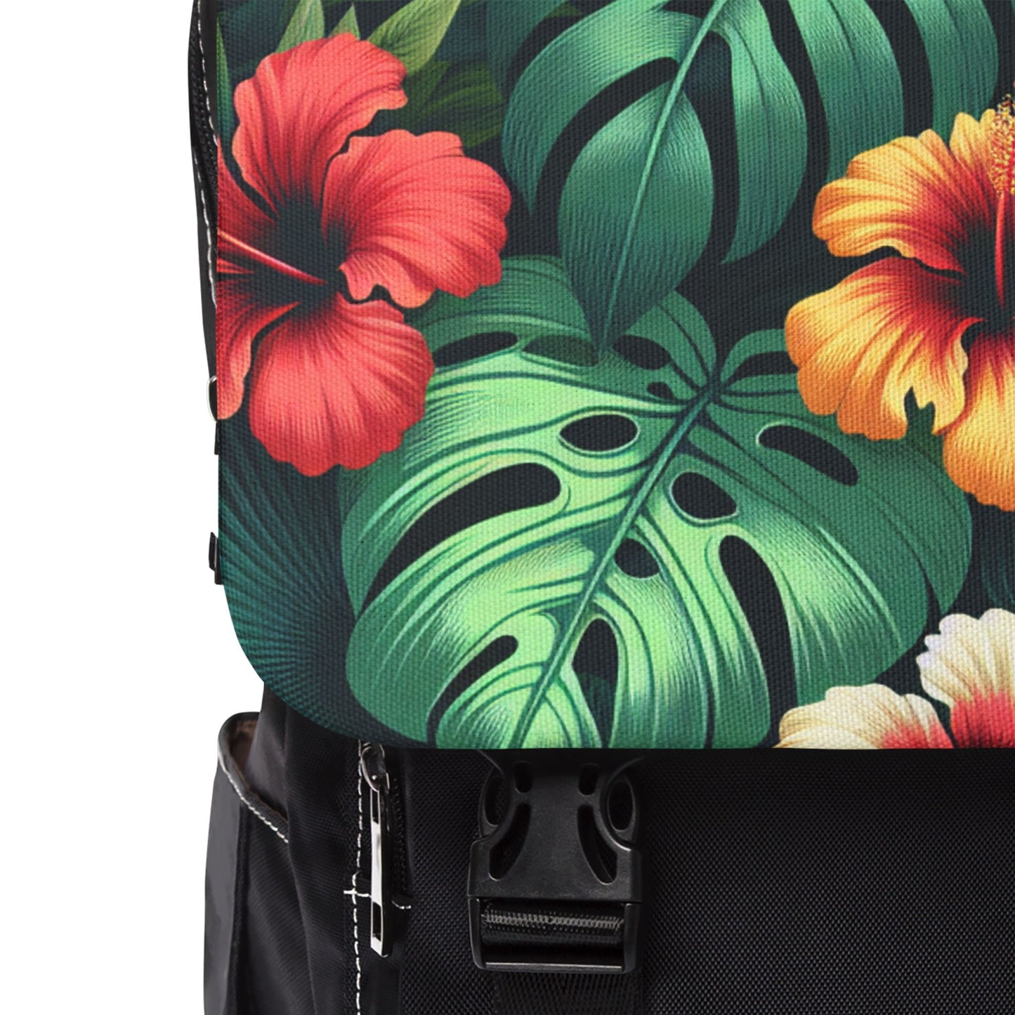 Tropical Casual Backpack - Perfect for Everyday Adventures / Exotic Flora