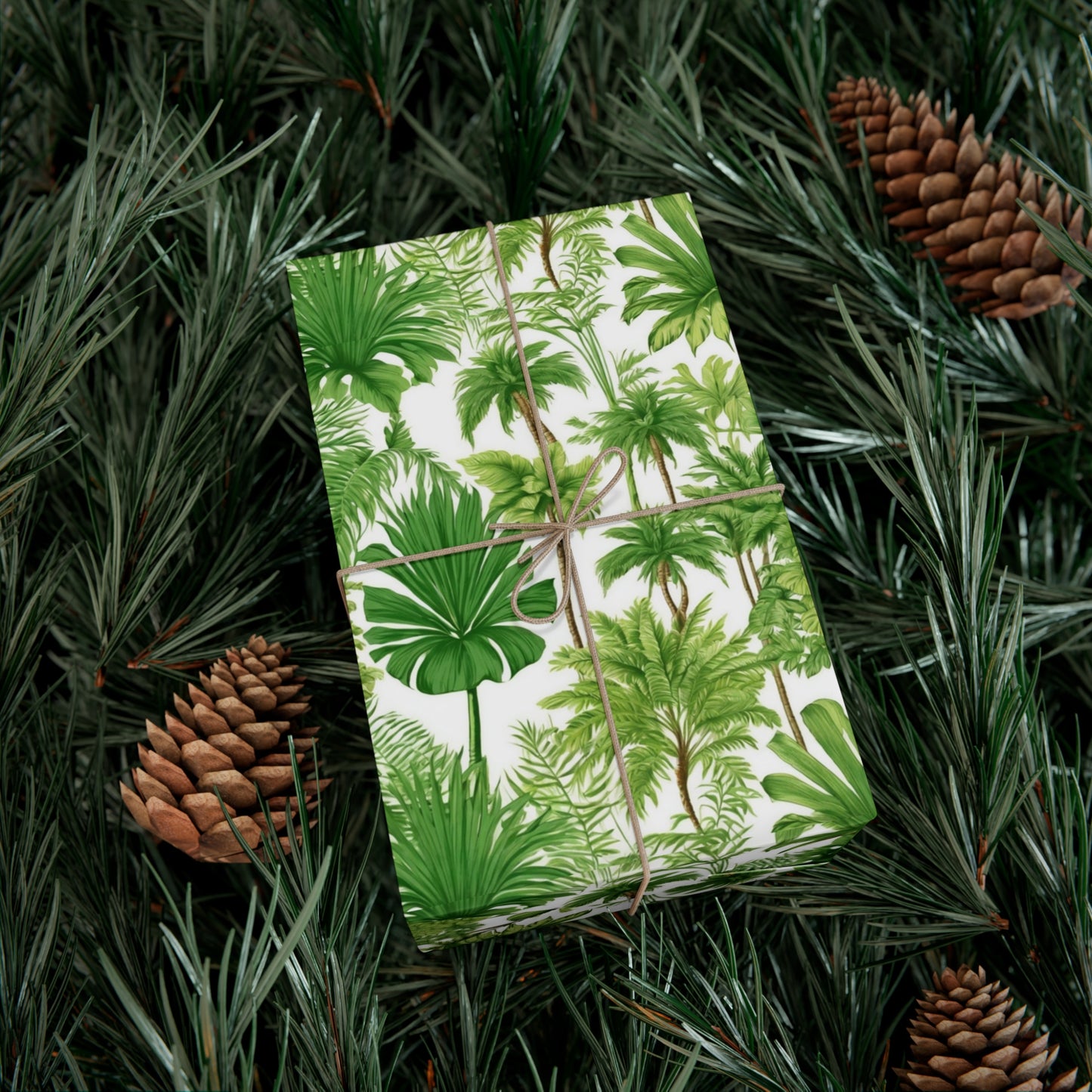 Wrapping Paper - Tropical Gift Wrap for All Occasions / 3 Sizes, 2 Finishes / Violet's Favorite Palms