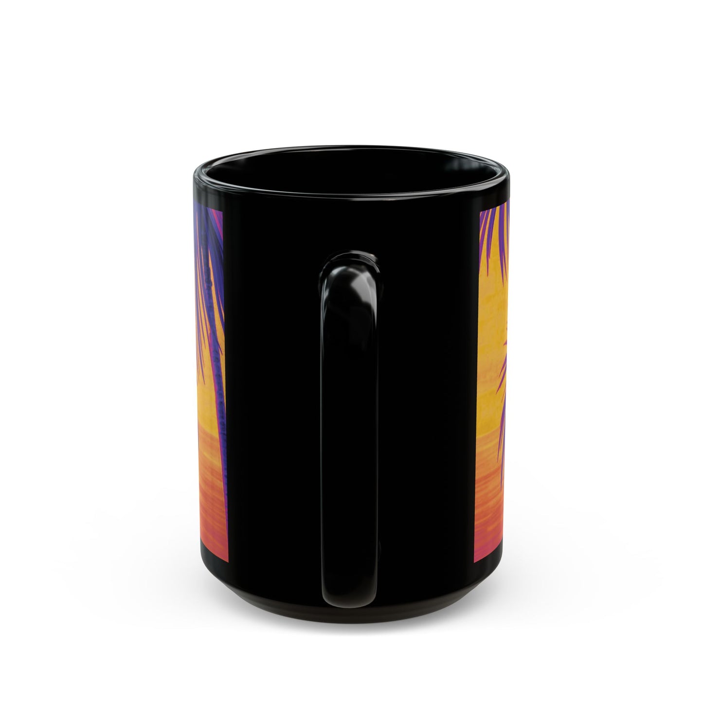 Black Coffee Mug - Tiny Palm Island Pop