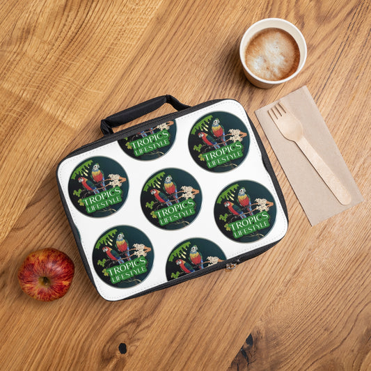 Tropics Lifestyle Lunch Bag - Eco-Friendly Insulated Tote, Adult and Child Lunchbox / Perfect for Picnics, Beach Outings