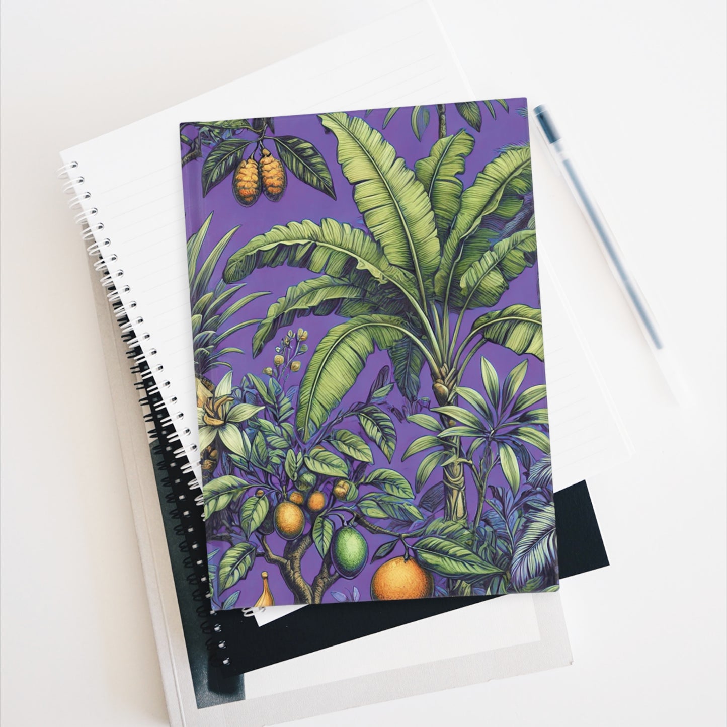 Tropical Fruit/Purple Journal - 5" x 7"