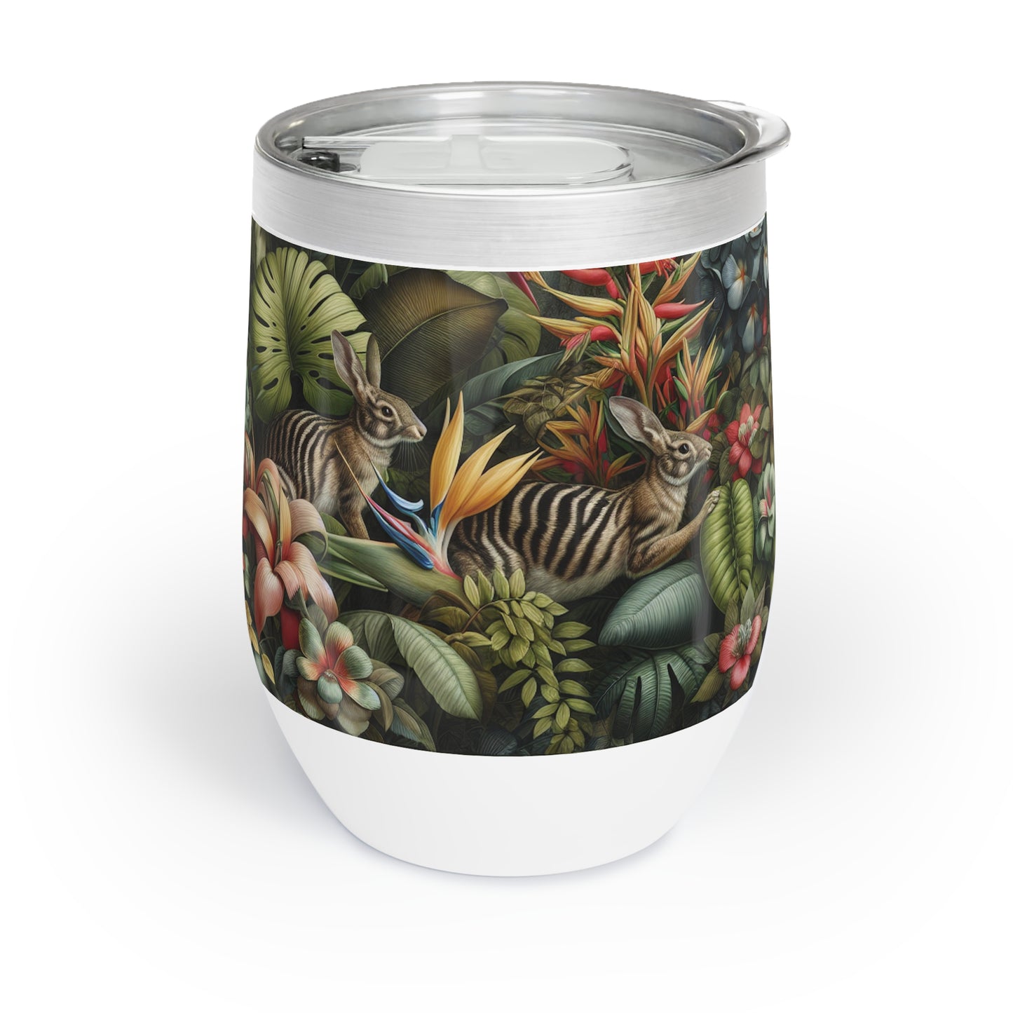 Chill Wine Tumbler with Rainforest Rabbit Outing