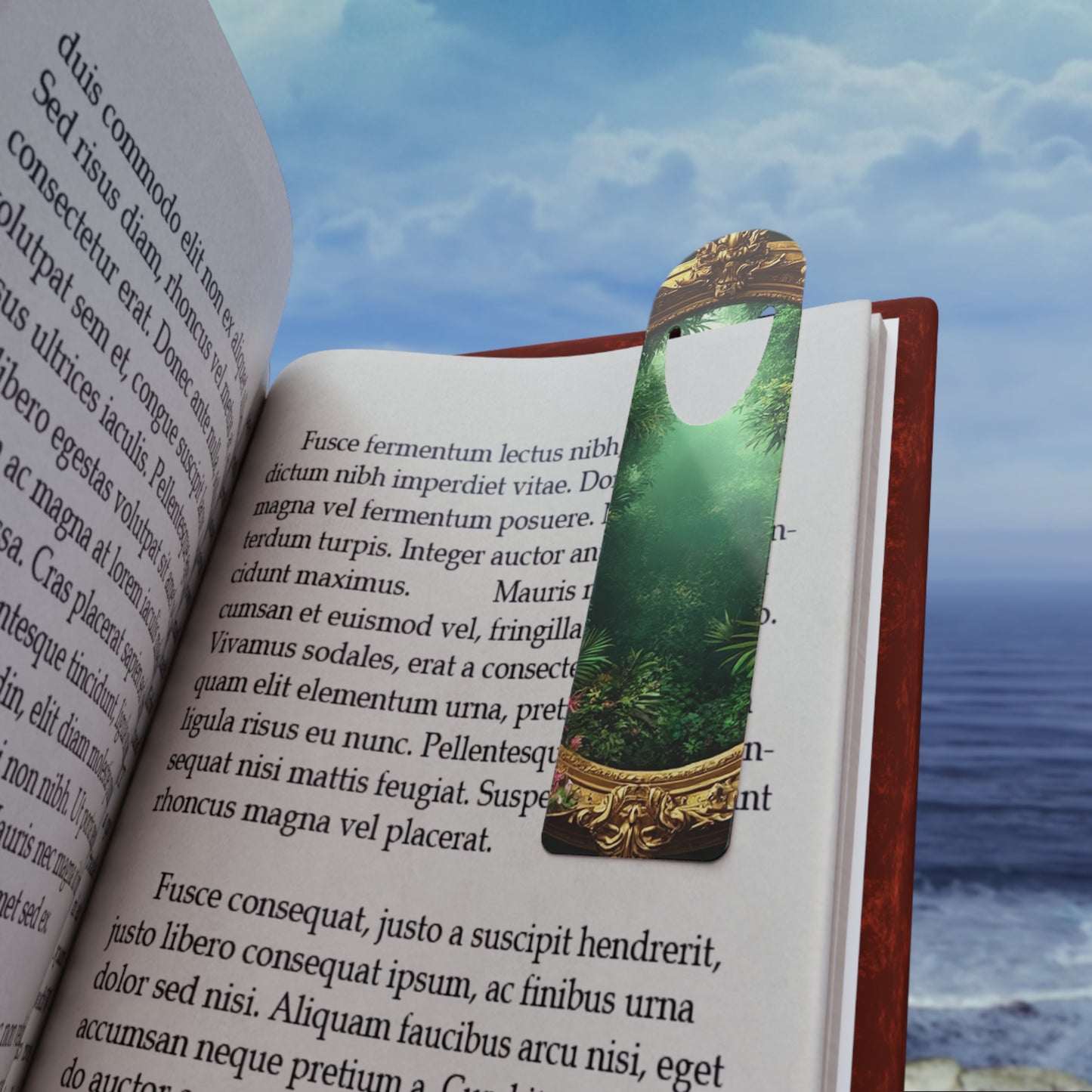 Bookmark - Aluminum, Golden Portal to Paradise