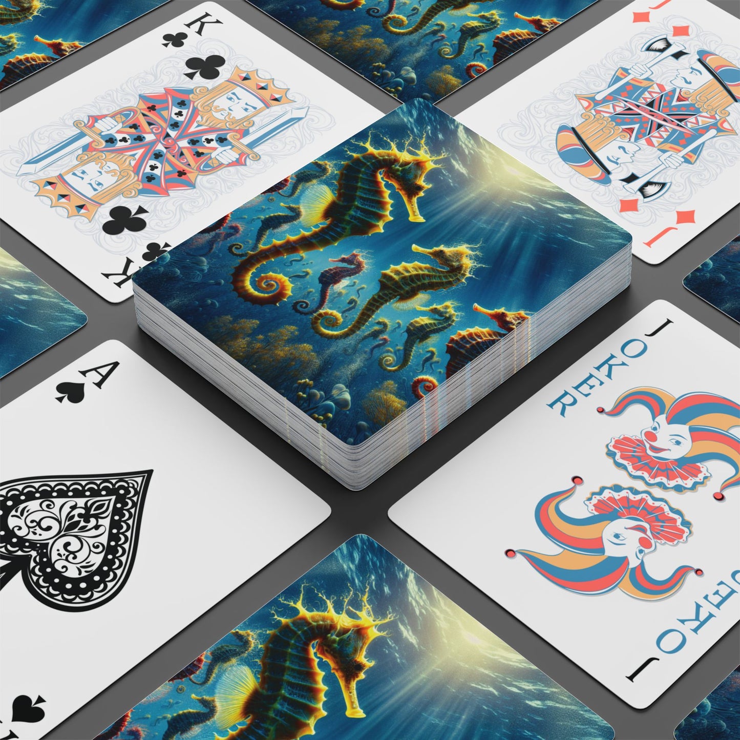Poker Playing Cards - Seahorse Party