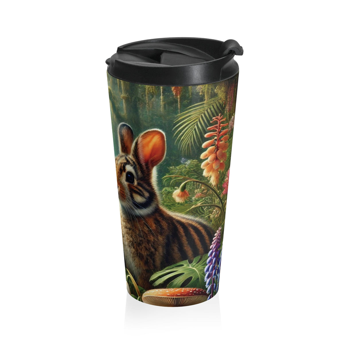 15 oz. Stainless Steel Travel Mug / Sumatran Rabbits