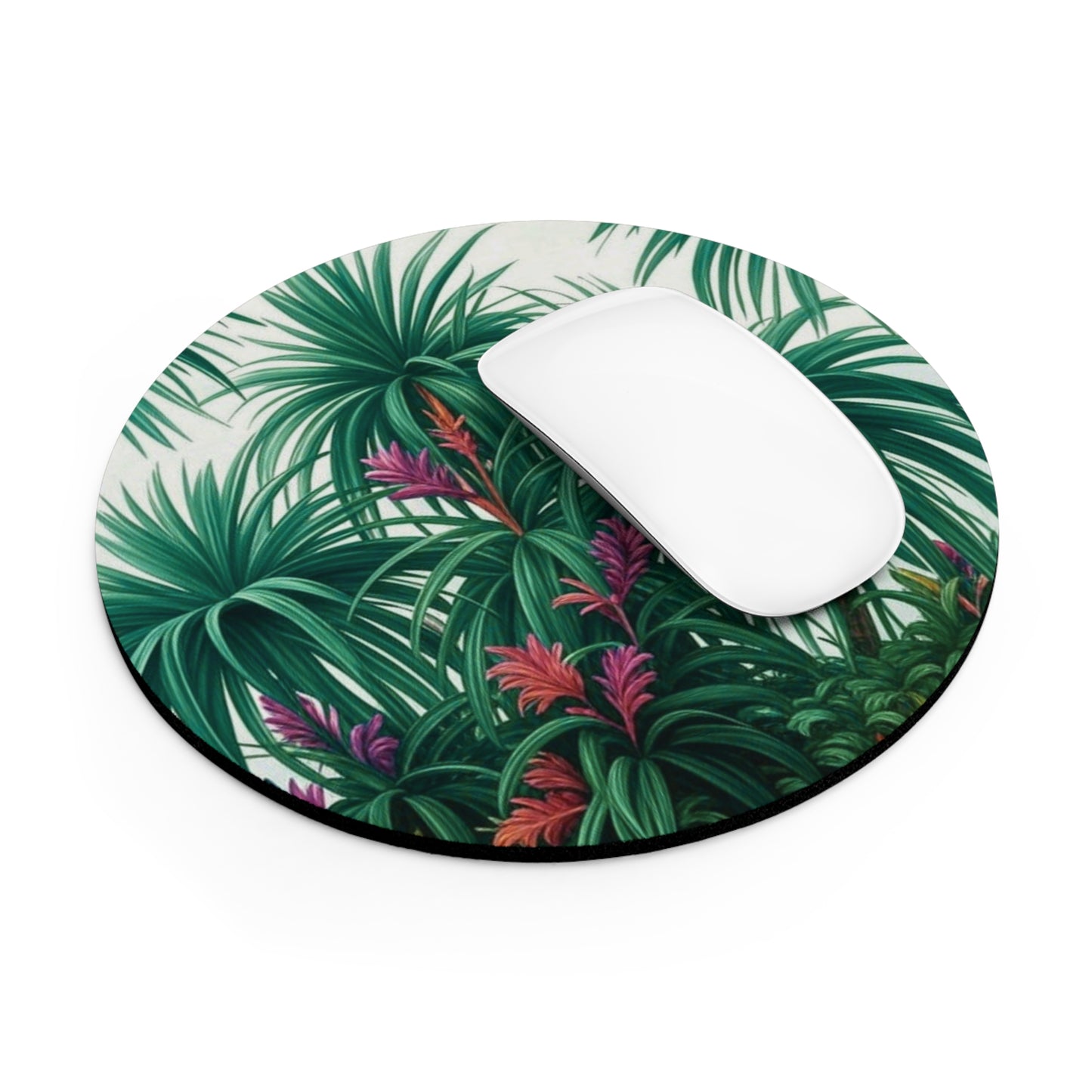 Coastal Mouse Pad, 2 Shapes - Beach Vibes for Home Office & Gamer / Tiny Palm Island