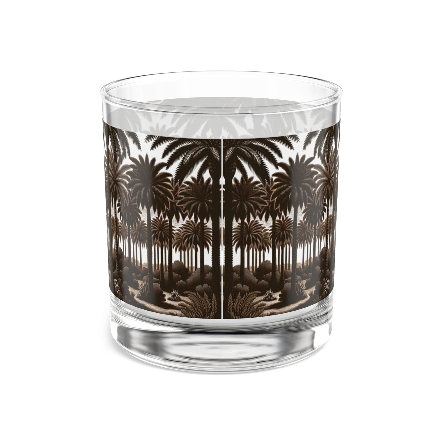 Rocks Glass, 10oz - Woodcut Palms