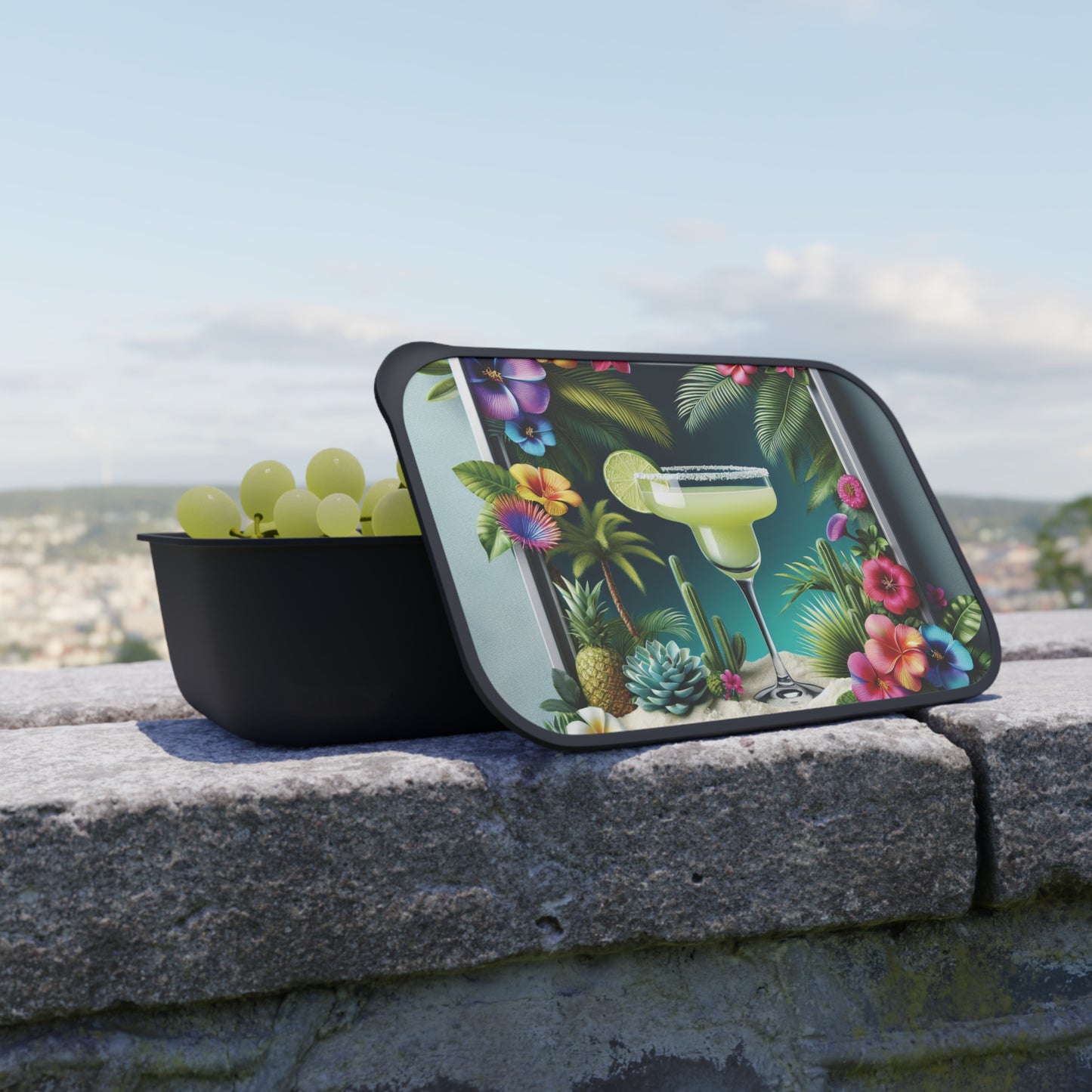 Bento Box with Utensils - Tropical Margarita