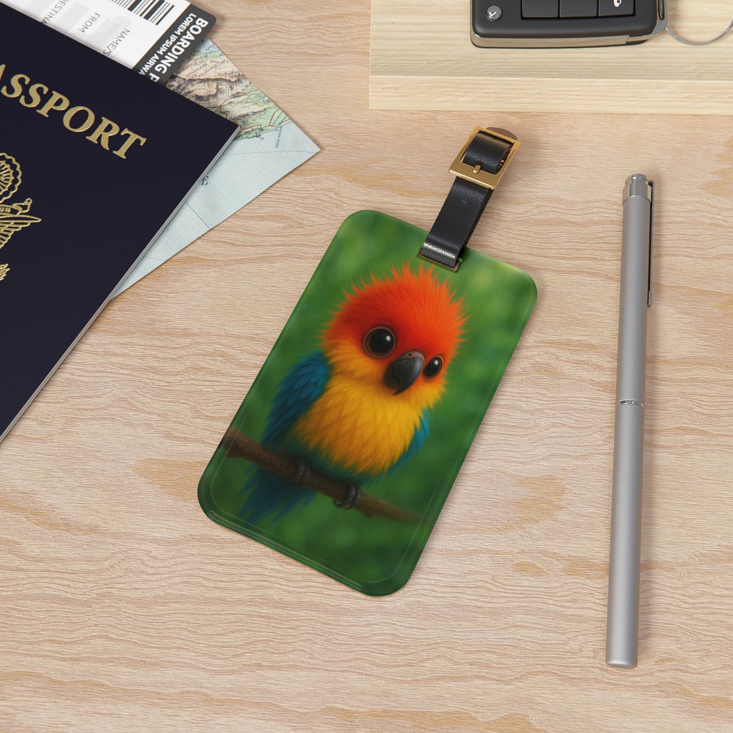 Luggage Tag - Baby Parrot