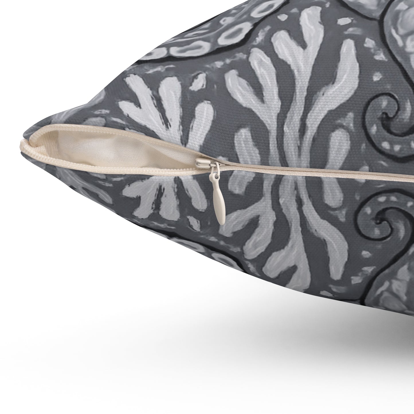 Decorative Pillow - Accent Cushion, 4 Sizes / Octopus Kraken Joe, Noir