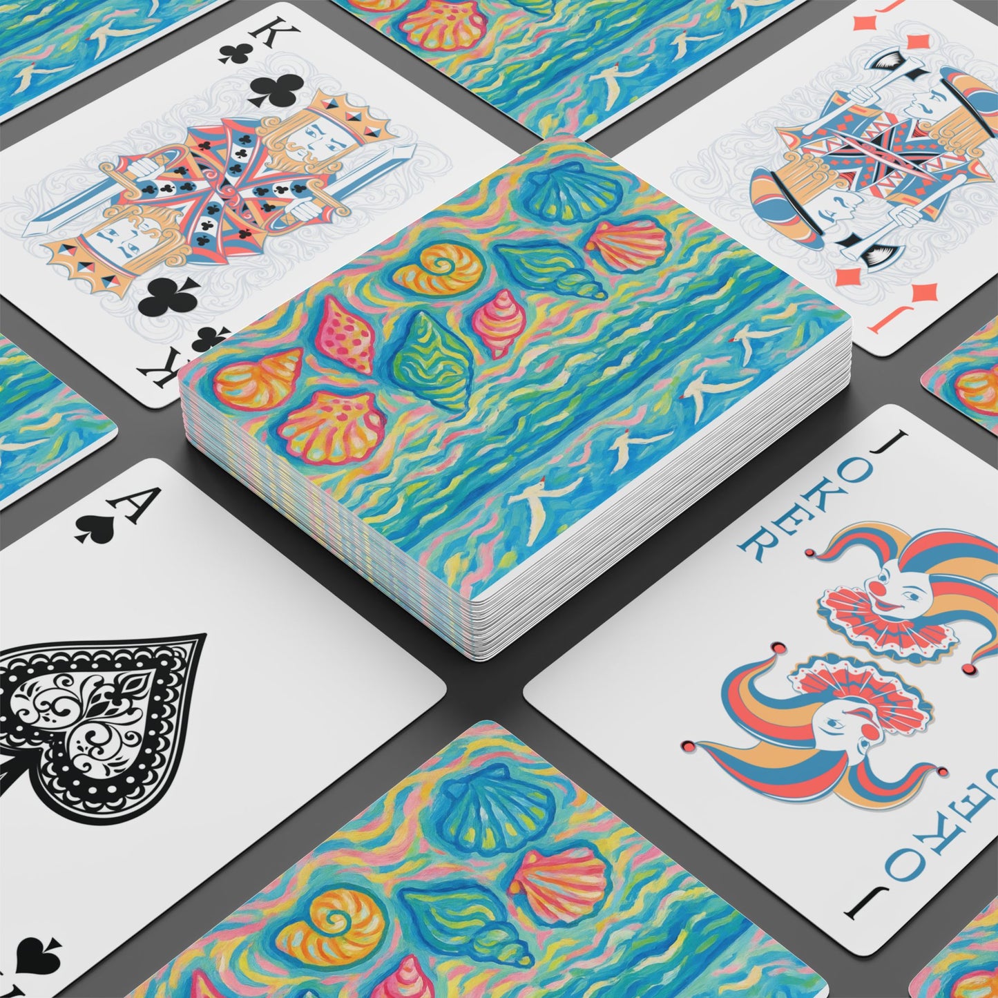 Poker Playing Cards - Glow Seashells