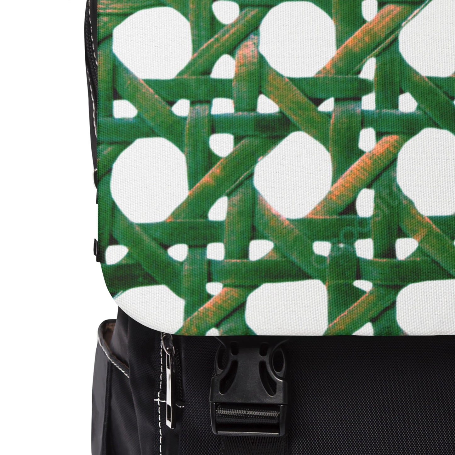 Tropical Casual Backpack - Perfect for Everyday Adventures / Beach Chair Wicker, Green