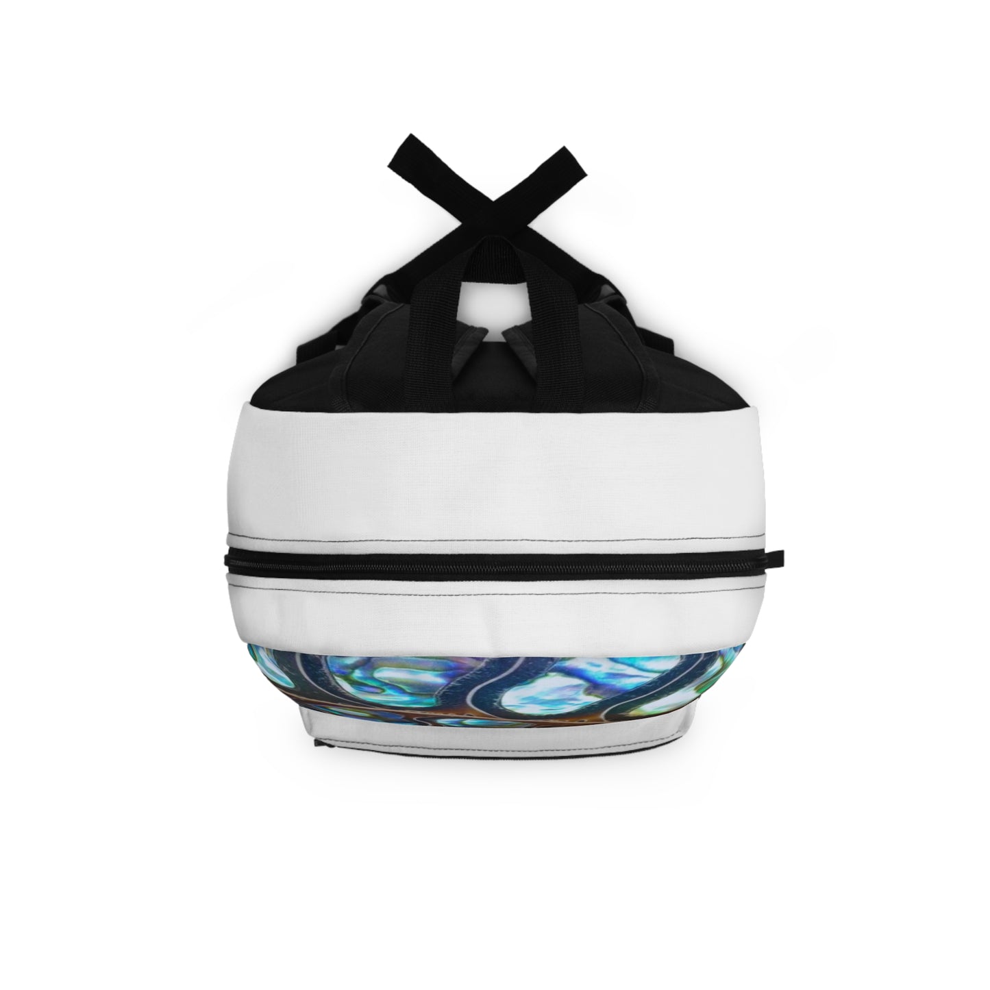 Tropical Backpack / Ammonite and Abalone, White