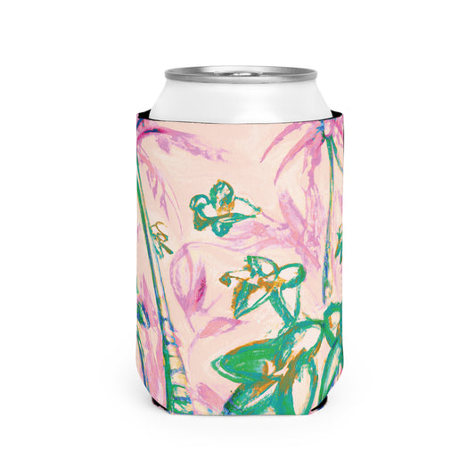 Tropical Doodles/Pink Can Cooler Sleeve - Perfect for Outdoor Picnics
