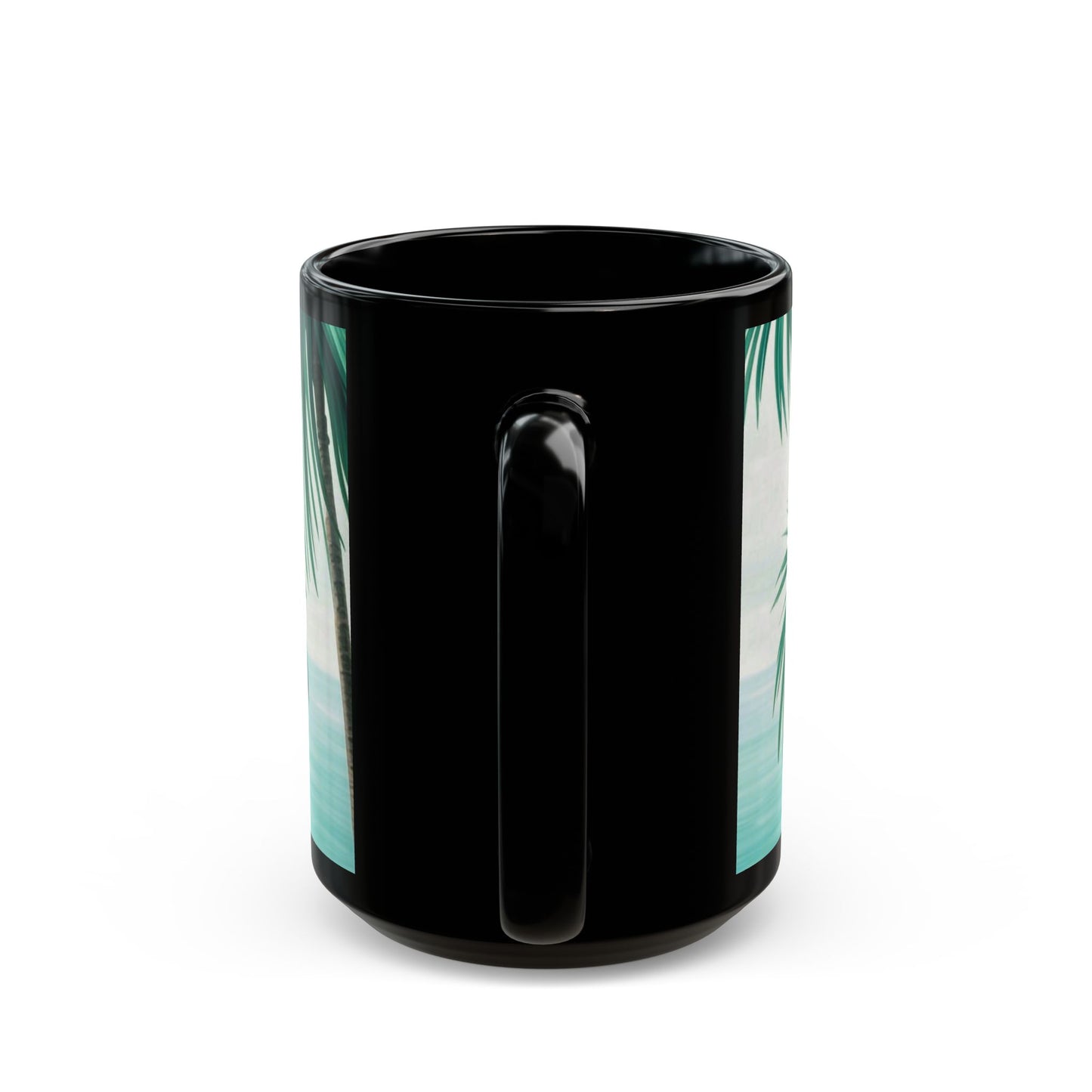 Black Coffee Mug - Tiny Palm Island