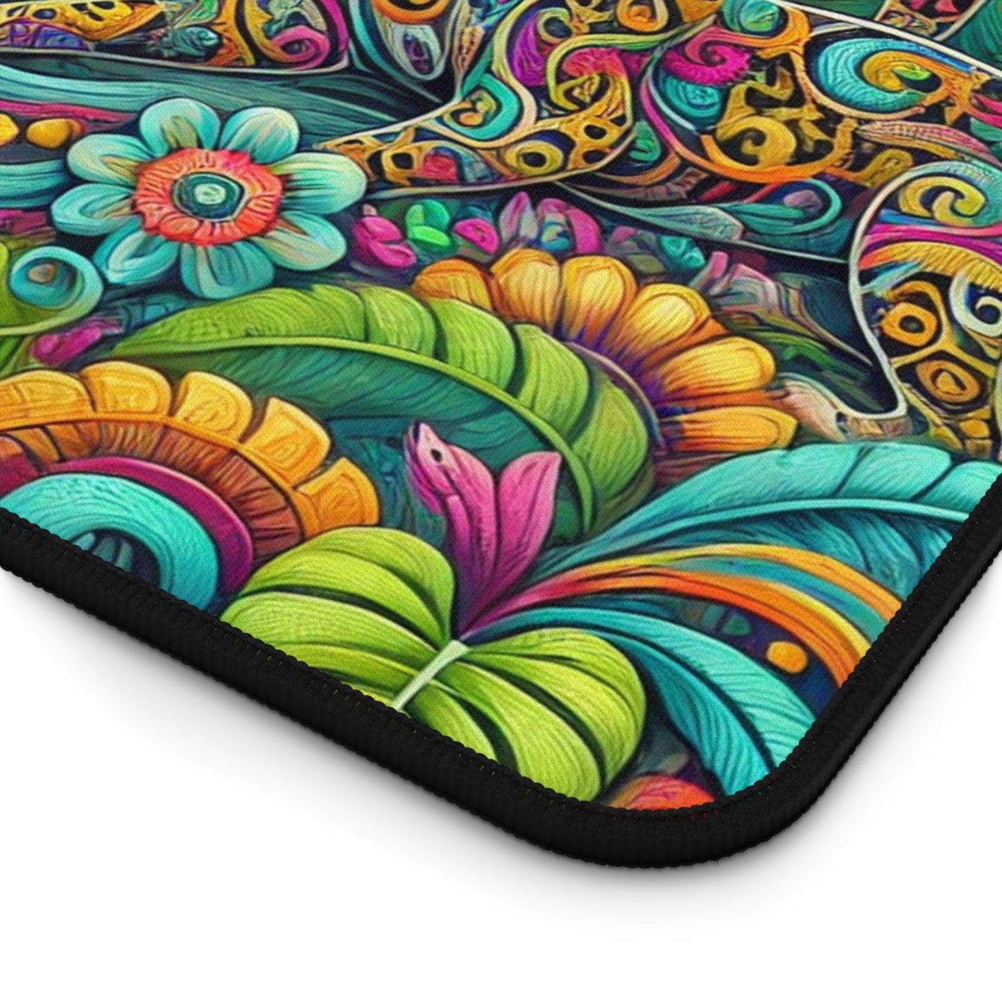Tropical Mouse Pad/Desk Mat, 3 Sizes - Perfect for Home Office / Jaguar Pop