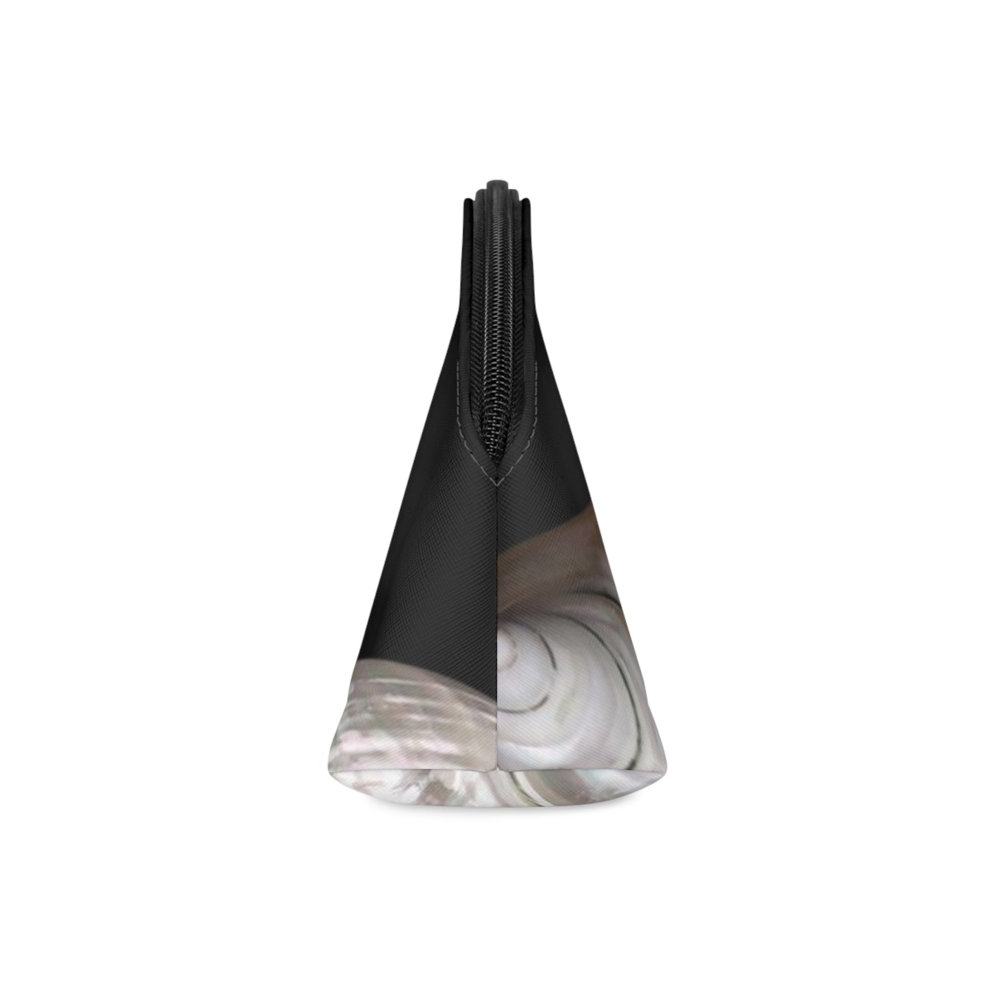 Makeup Bag - White Nautilus Trio, MACRO black