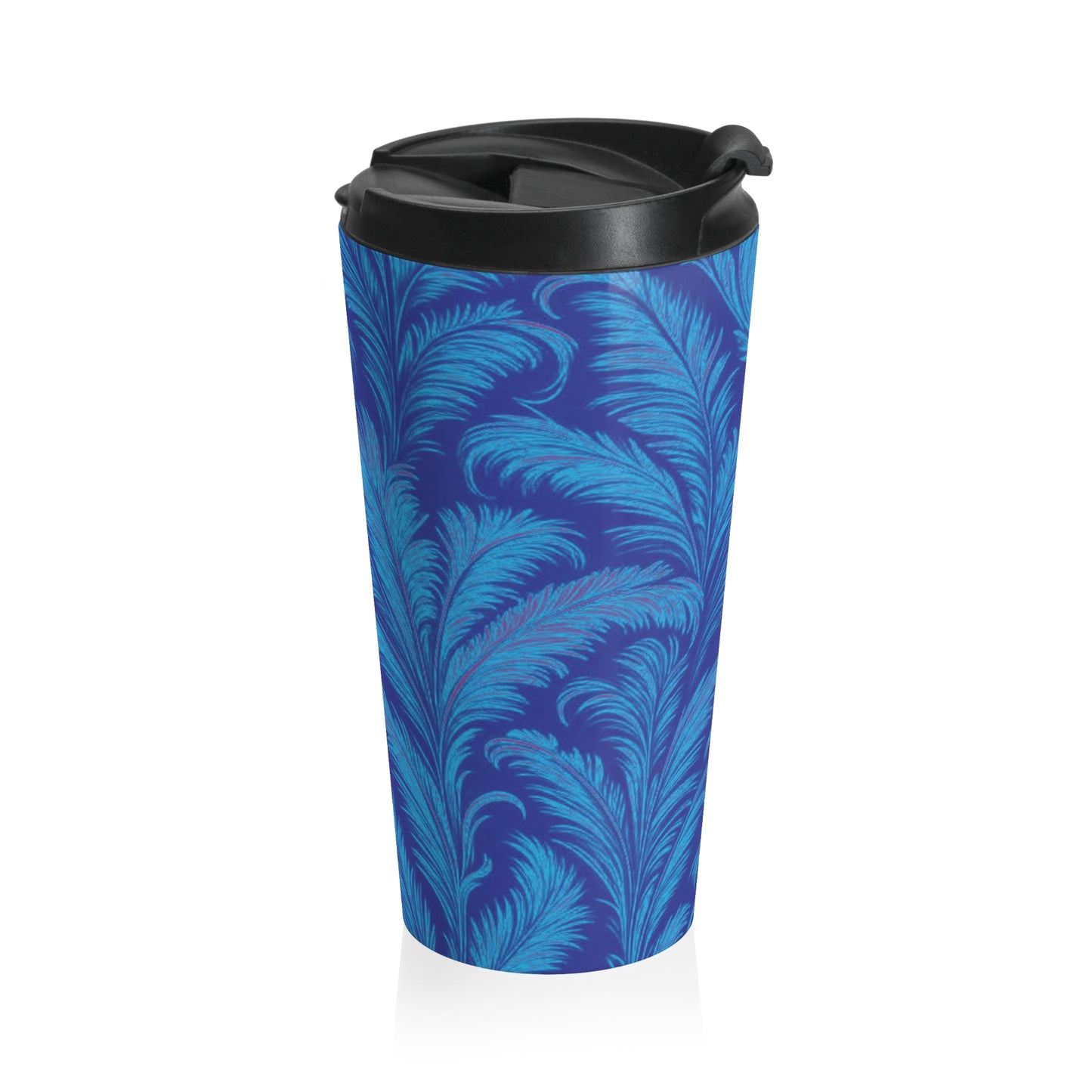 15 oz. Stainless Steel Travel Mug | Rocco Palms, Blue