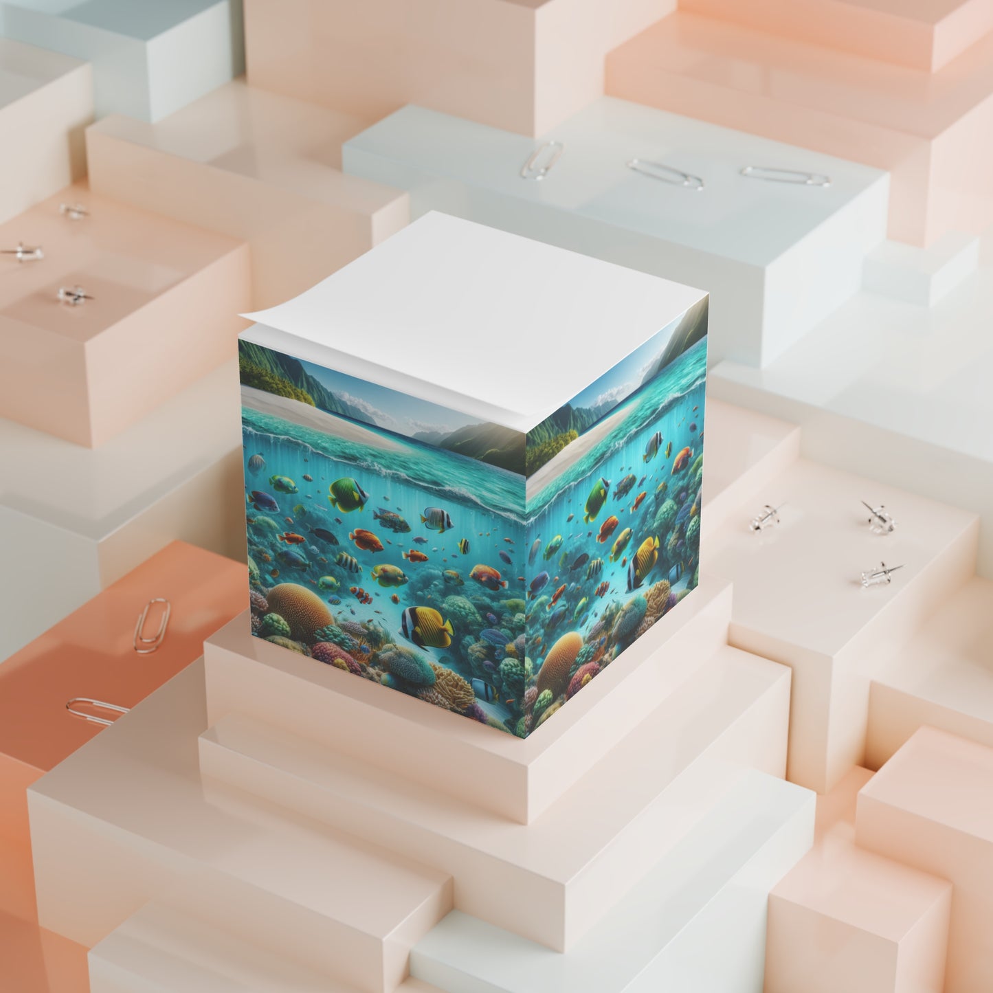 Note Cube - Troical Fish Galore