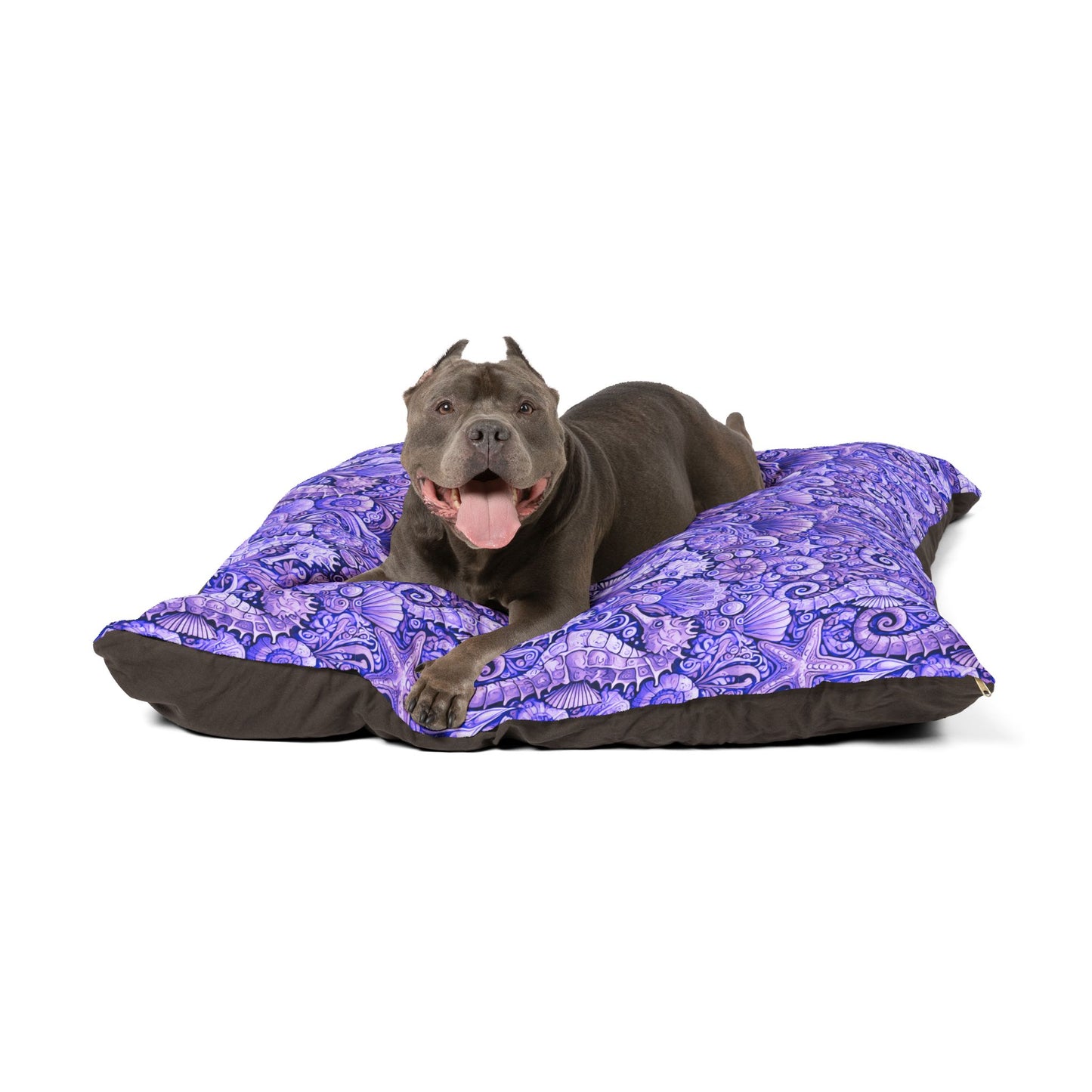 Pet Bed - Cozy and Fun Dog or Cat Bed for Beach Lovers / Seahorses, Amethyst