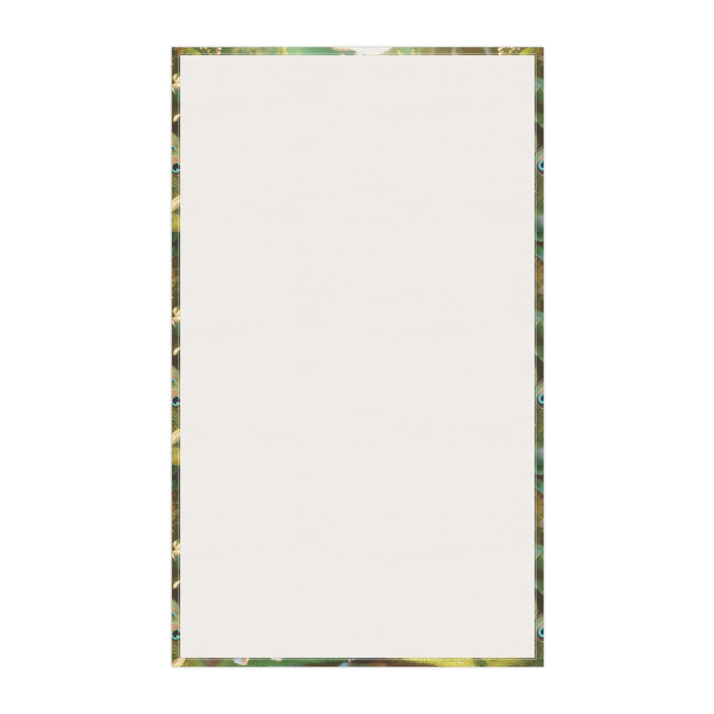 Tropical Tea Towels – Paradise Kitchen Decor / Baby White Peacock, Triplet