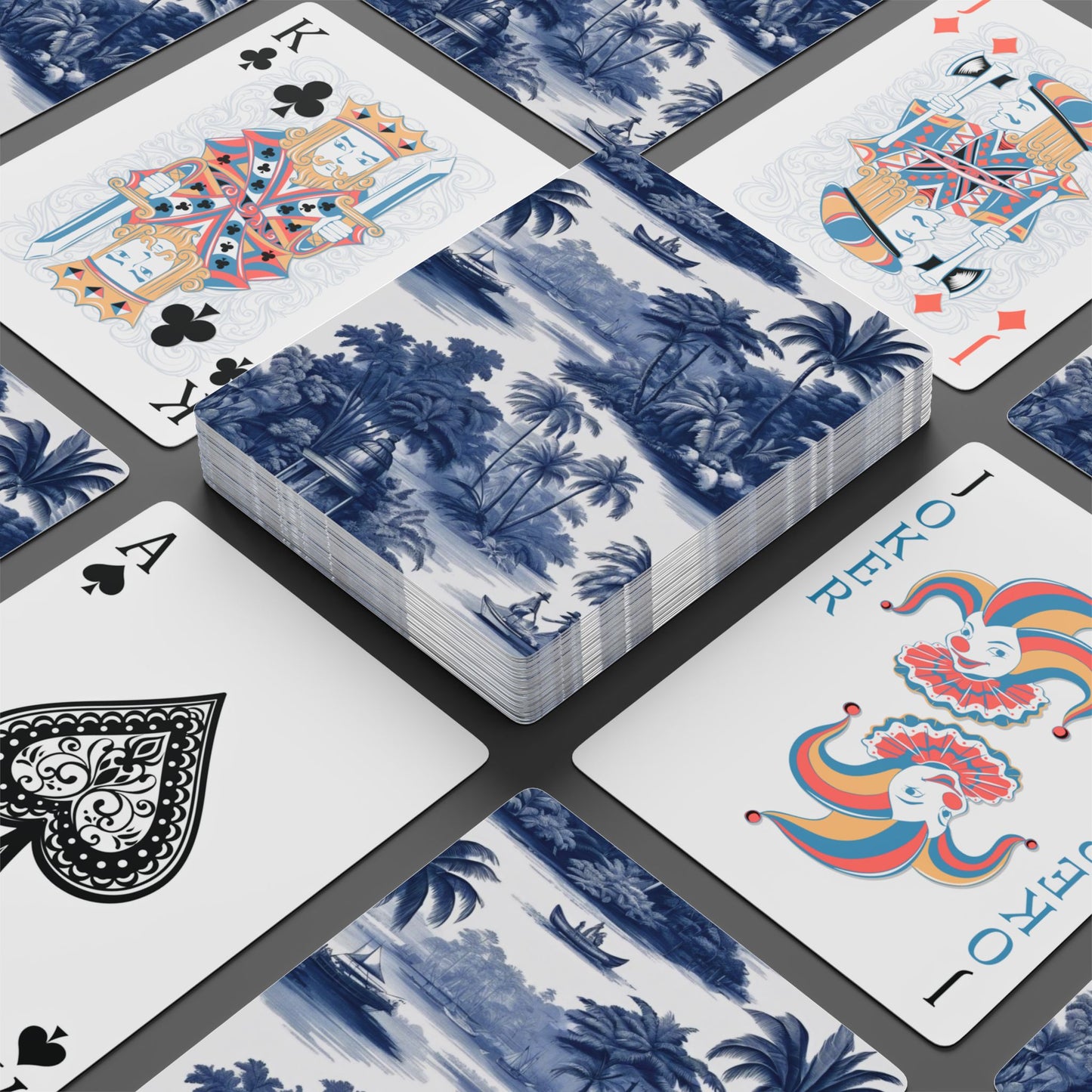 Poker Playing Cards - My Last Voyage Toile Design
